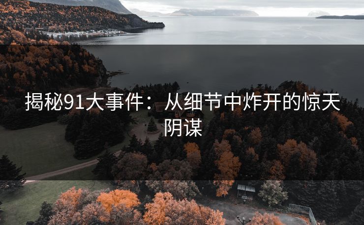 揭秘91大事件：从细节中炸开的惊天阴谋
