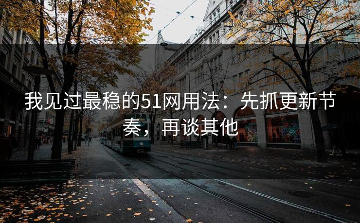 我见过最稳的51网用法:先抓更新节奏,再谈其他
